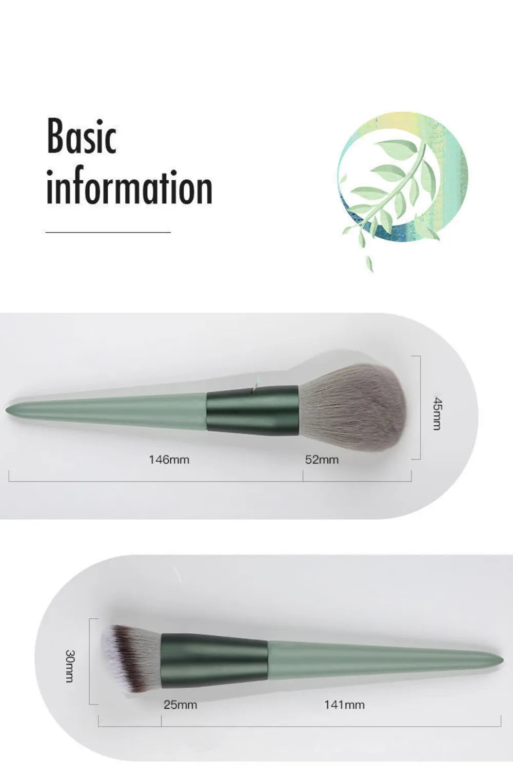 WANTER 13 Pcs Makeup Brushes Set Soft hair Loose Powder Eyeshadow Concealer Contour Eyeliner Brush Foundation Makeup Brush Beauty Cosmetic tools