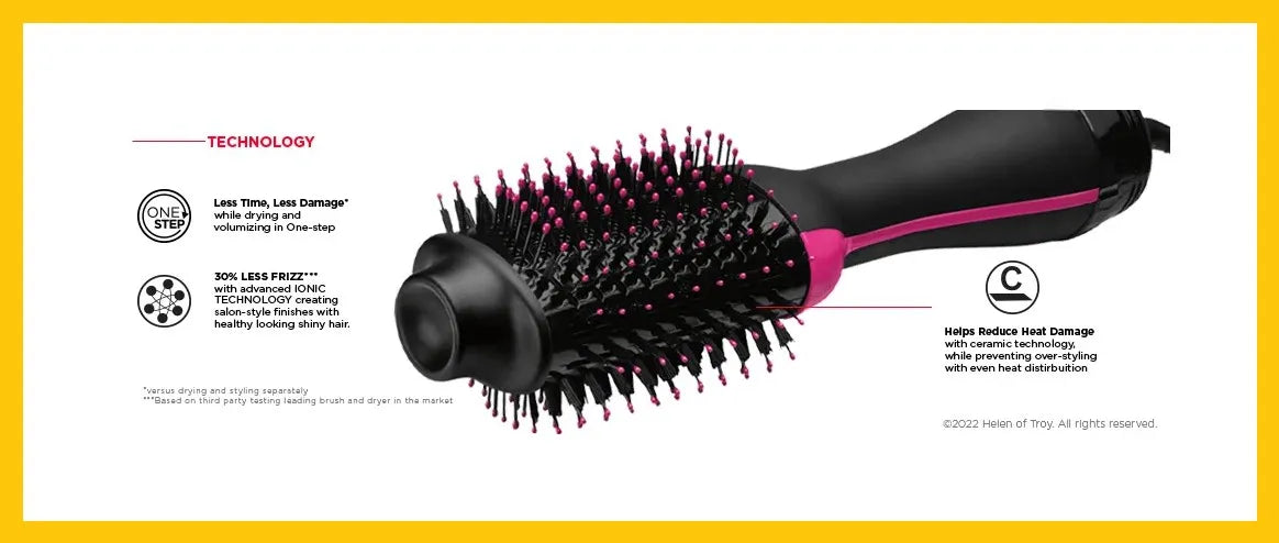 One Step Hair Dryer and Volumizer for Women – 3 in 1 Hair Styler | Hot Air Brush | Blow Dryer Brush | Hair Straightener and Curler | Hair Dryer Brush for Girls | Hair Straightener Comb