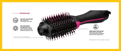 One Step Hair Dryer and Volumizer for Women – 3 in 1 Hair Styler | Hot Air Brush | Blow Dryer Brush | Hair Straightener and Curler | Hair Dryer Brush for Girls | Hair Straightener Comb