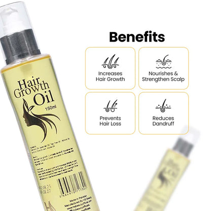 7 in 1 Hair Nourishing Oil for Damaged Hair – Hair Regrowth, Shine Booster & Scalp Strengthening Treatment