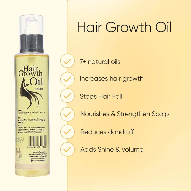 7 in 1 Hair Nourishing Oil for Damaged Hair – Hair Regrowth, Shine Booster & Scalp Strengthening Treatment
