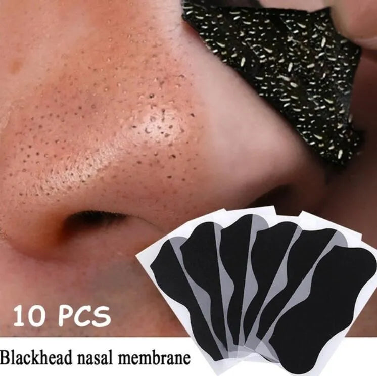 10pcs Nose Blackhead Remover Strips Mask Skin Care Shrink Pore Acne Treatment Mask Deep Nose Pore Cleansing Strips Black Head Remover