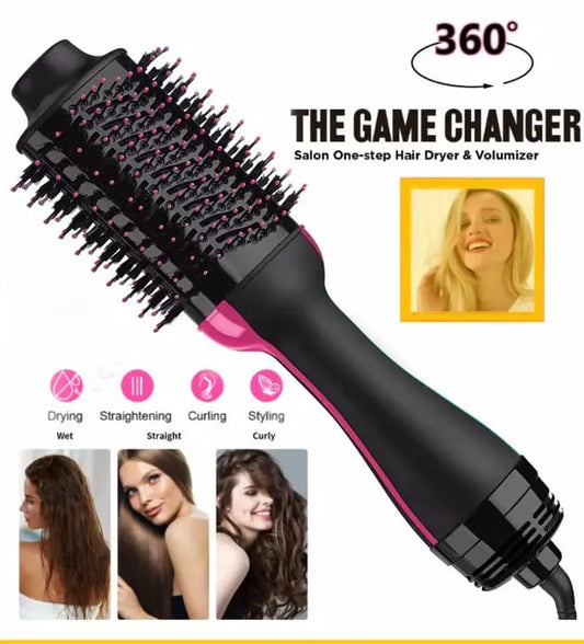One Step Hair Dryer and Volumizer for Women – 3 in 1 Hair Styler | Hot Air Brush | Blow Dryer Brush | Hair Straightener and Curler | Hair Dryer Brush for Girls | Hair Straightener Comb