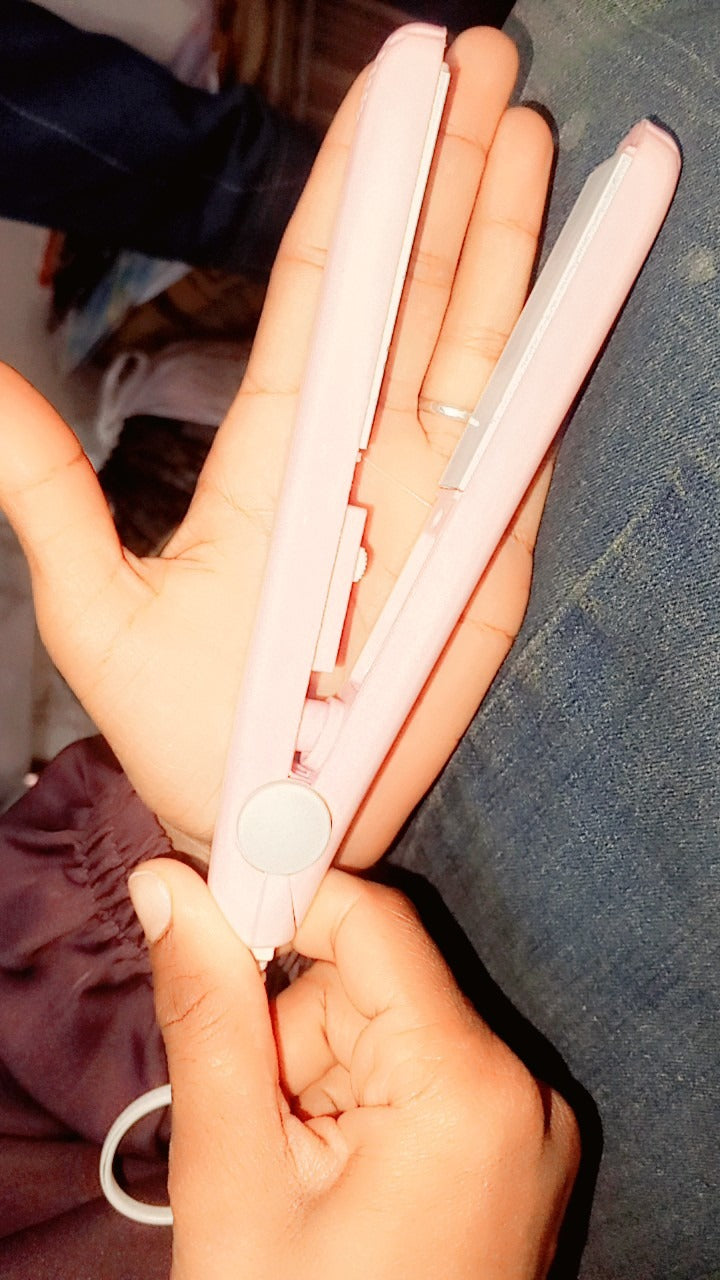 Electronic Fast Hair Straightener Portable Mini Hair Flat Iron
