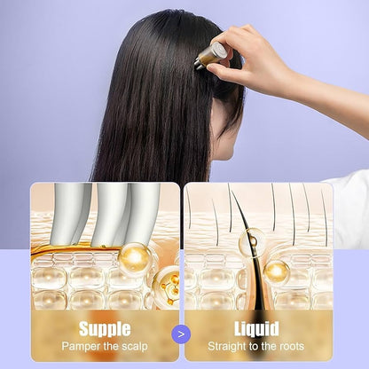 Hair Oil Bottle With Comb | Best For Dandruff & Hair Fall | Anti Lice Comb | Imported Multipurpose Applicator