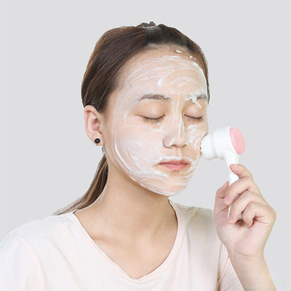Double-Sided Face Cleansing Brush Silicone Facial Deep Cleaning Pore Cleaner Massage Skin Care Cleanser Blackhead Removal