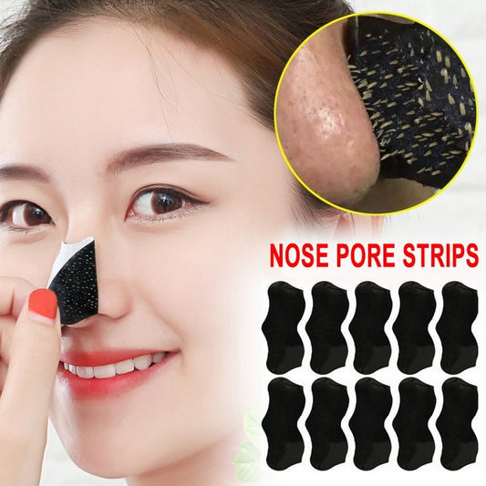 10pcs Nose Blackhead Remover Strips Mask Skin Care Shrink Pore Acne Treatment Mask Deep Nose Pore Cleansing Strips Black Head Remover